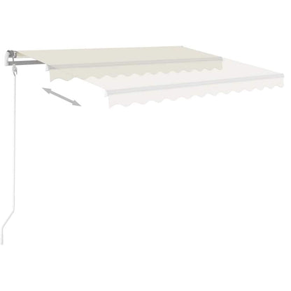Markise Manuell Einziehbar 350x250 cm Creme