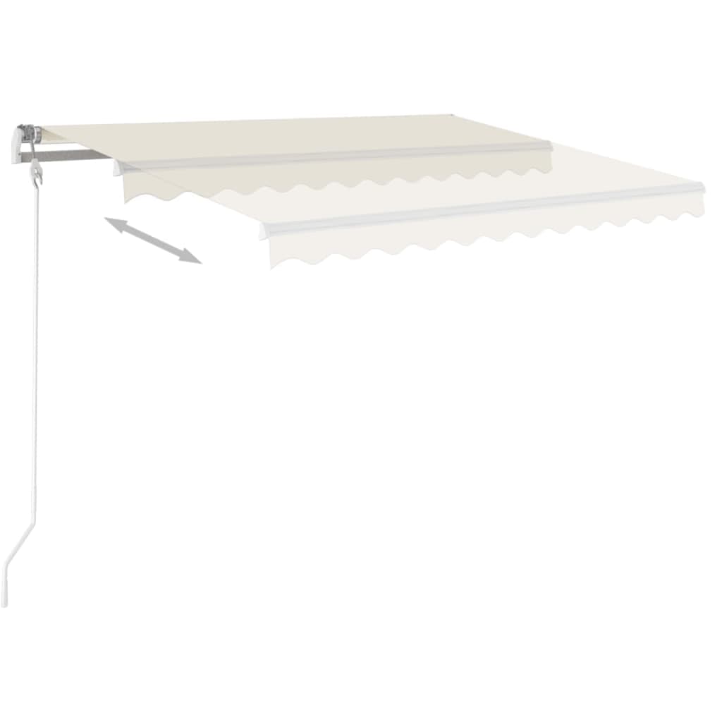 Markise Manuell Einziehbar 350x250 cm Creme