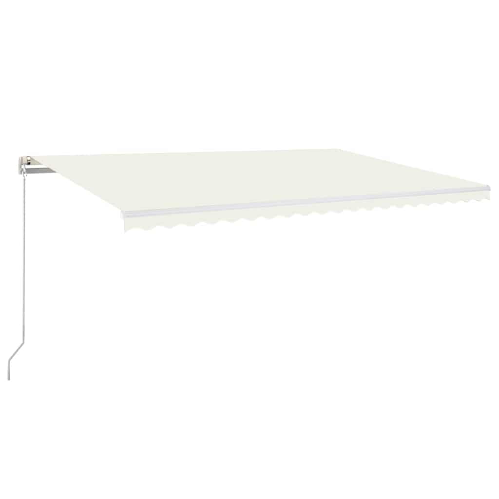 Markise Manuell Einziehbar 500x300 cm Creme