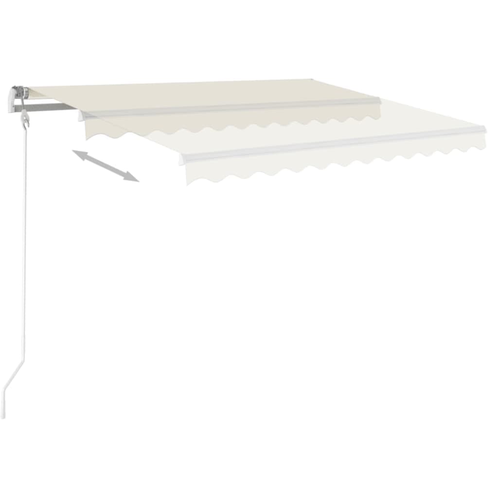 Markise Manuell Einziehbar 400x350 cm Creme