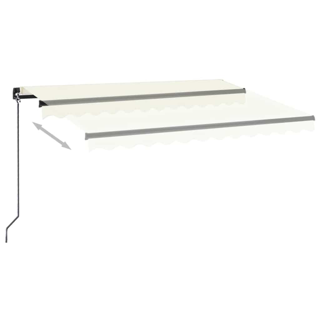Markise Manuell Einziehbar 350x250 cm Creme