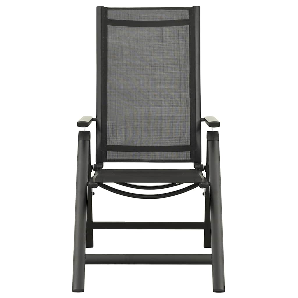 5-tlg. Bistro-Set Schwarz und Anthrazit