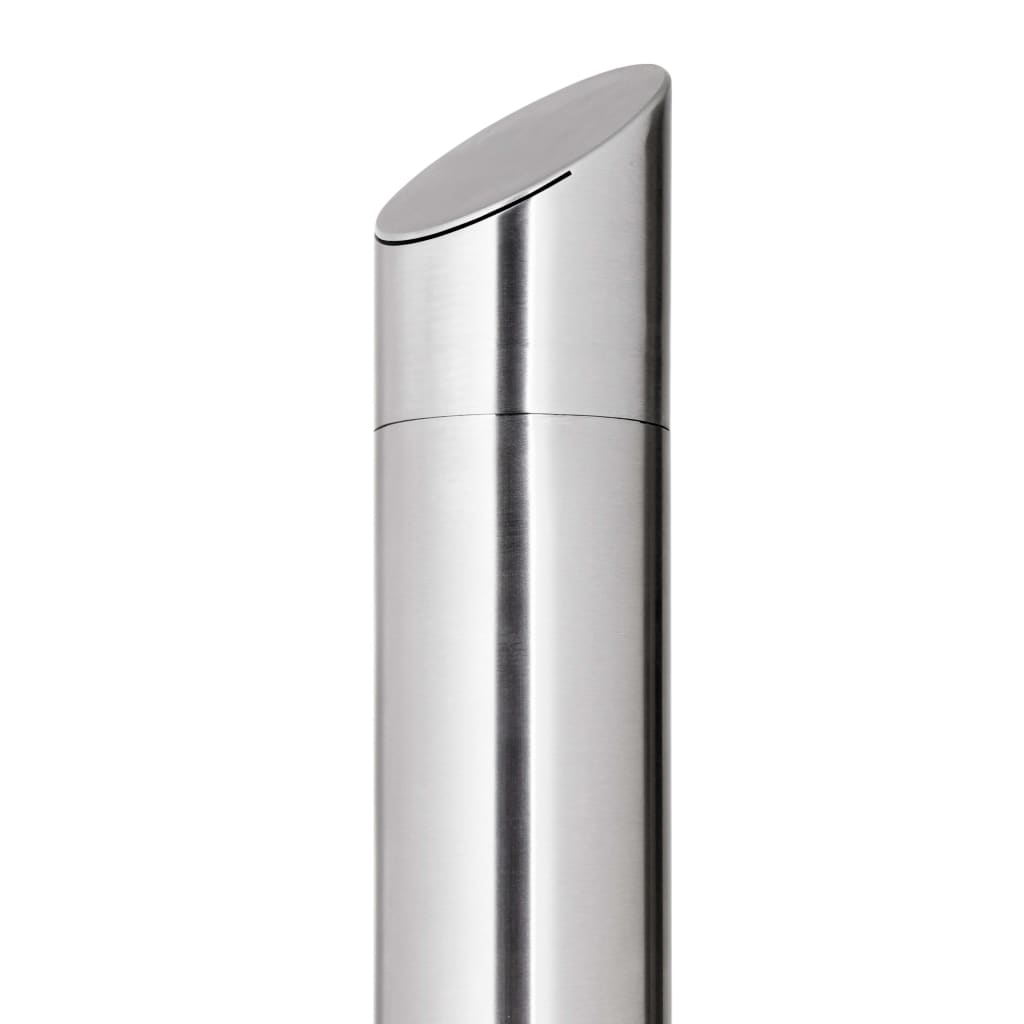 Gartendusche mit Brauner Bodenplatte 225 cm Edelstahl