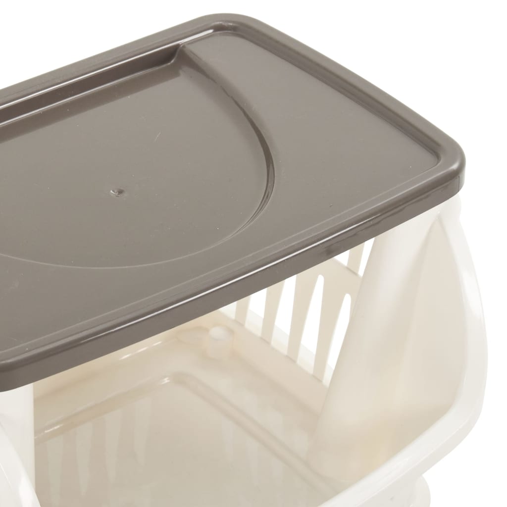 Küchenwagen Weiß und Taupe