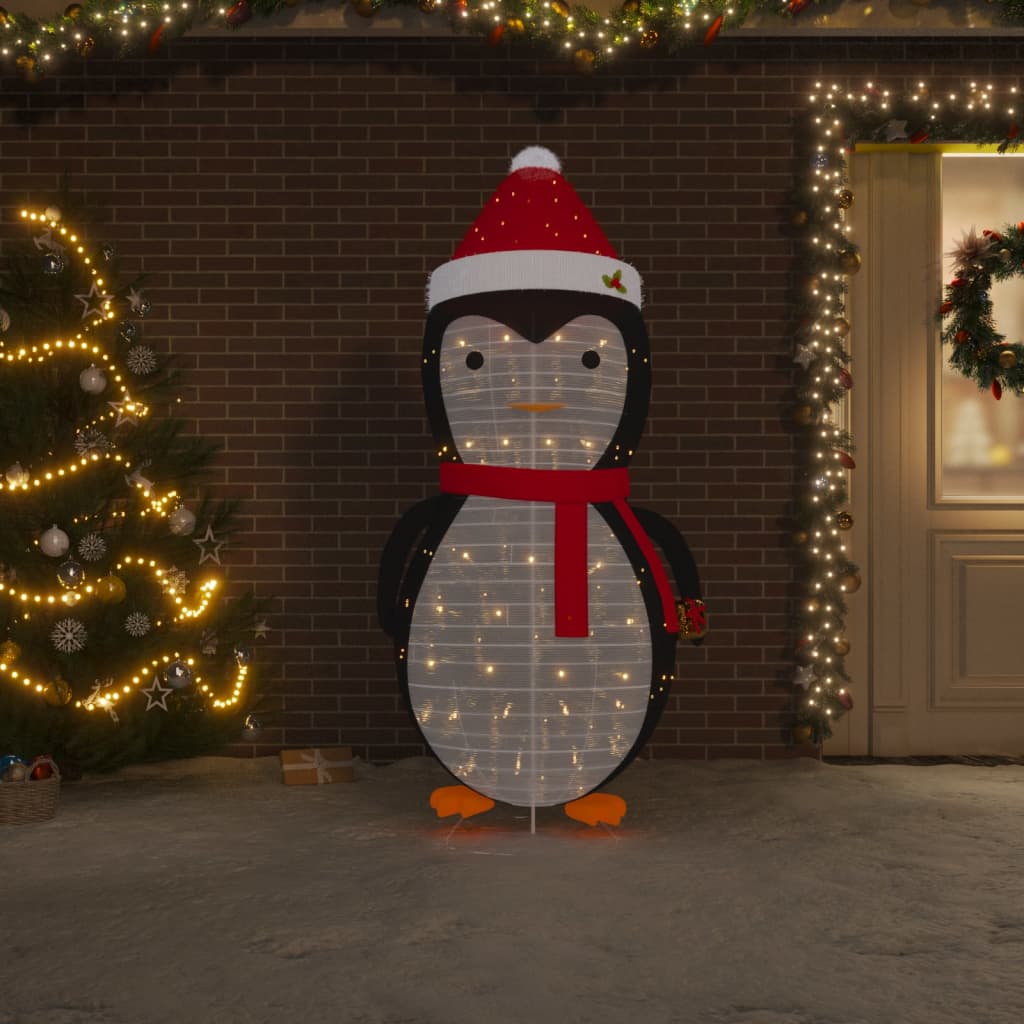 Weihnachtsdekoration Pinguin-Figur LED Luxus-Gewebe 180 cm