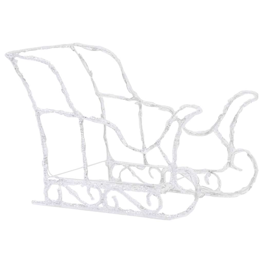 Weihnachtsdekoration Rentiere & Schlitten 280x28x55 cm Acryl