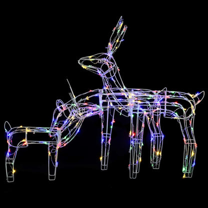 3-tlg. LED-Rentiere Set Weihnachtsdeko 229 LEDs