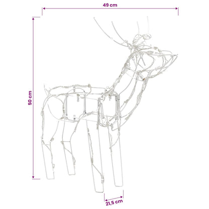 3-tlg. LED-Rentiere Set Weihnachtsdeko 229 LEDs