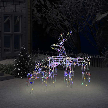 3-tlg. LED-Rentiere Set Weihnachtsdeko 229 LEDs