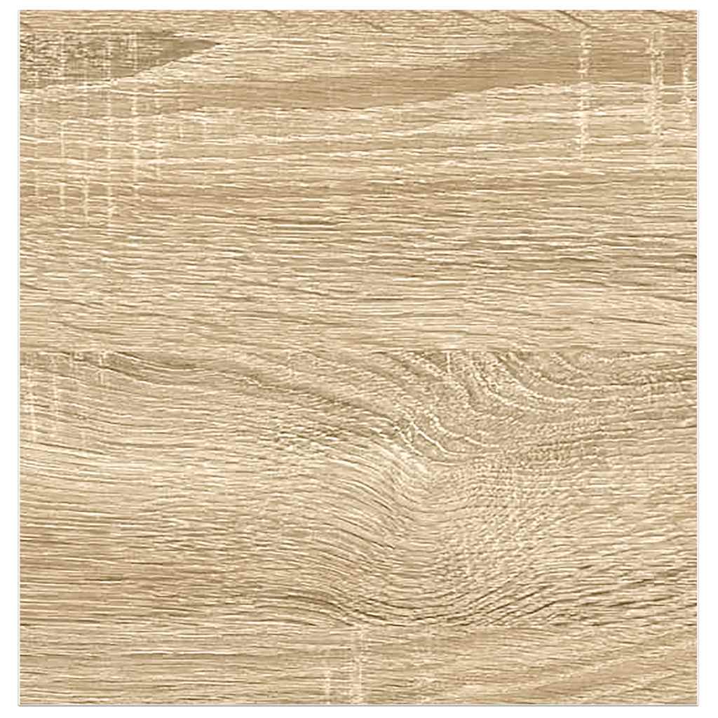 Schweberegale 2 Stk. Eichen-Optik und Weiß 23x23,5x3,8 cm MDF