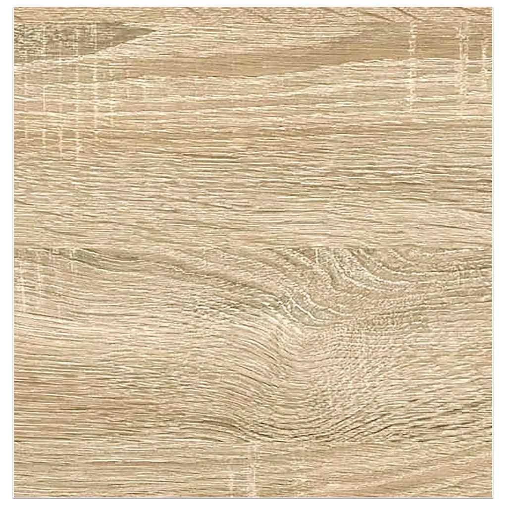 Schweberegale 4 Stk. Eichen-Optik und Weiß 23x23,5x3,8 cm MDF