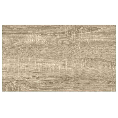 Schweberegale 4 Stk. Eichen-Optik und Weiß 40x23,5x3,8 cm MDF