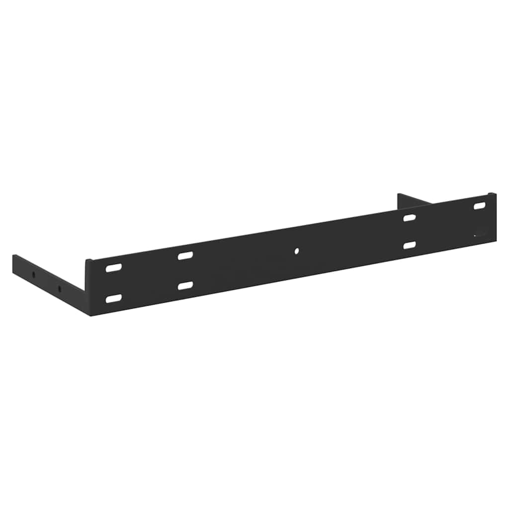 Schweberegale 2 Stk. Eichen-Optik und Weiß 50x23,5x3,8 cm MDF