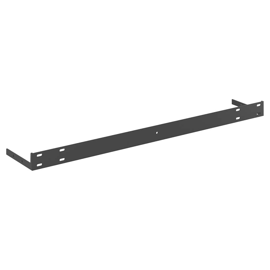 Schweberegale 2 Stk. Eichen-Optik und Weiß 80x23,5x3,8 cm MDF