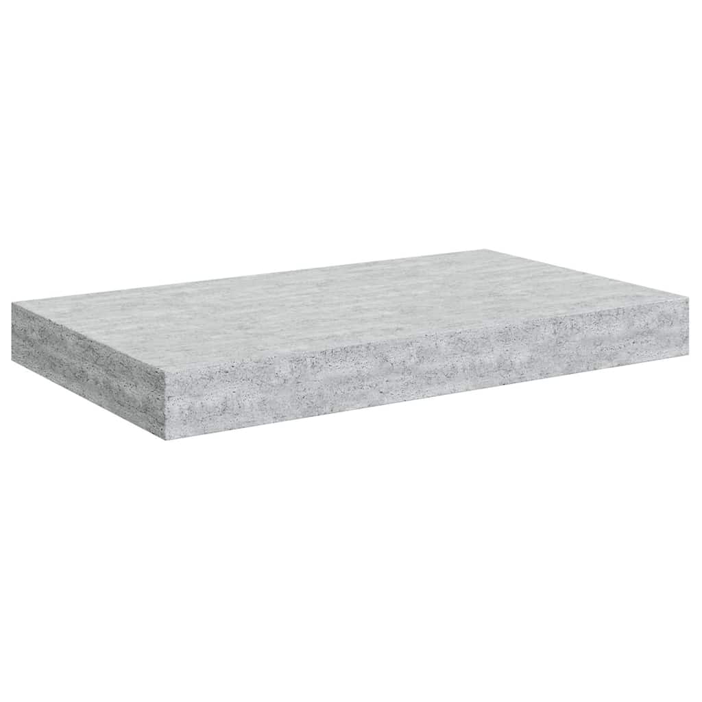 Schweberegal Betongrau 40x23,5x3,8 cm MDF