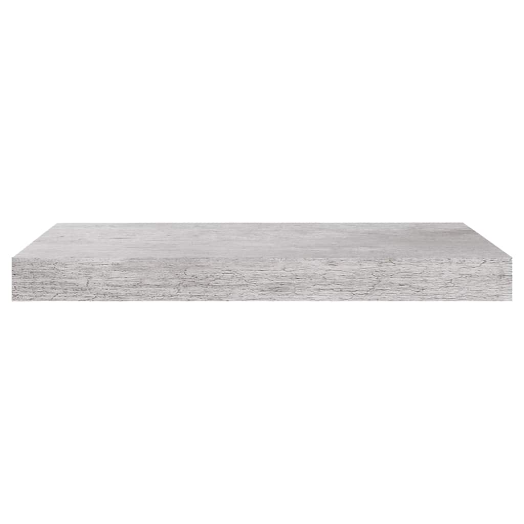 Schweberegal Betongrau 50x23,5x3,8 cm MDF