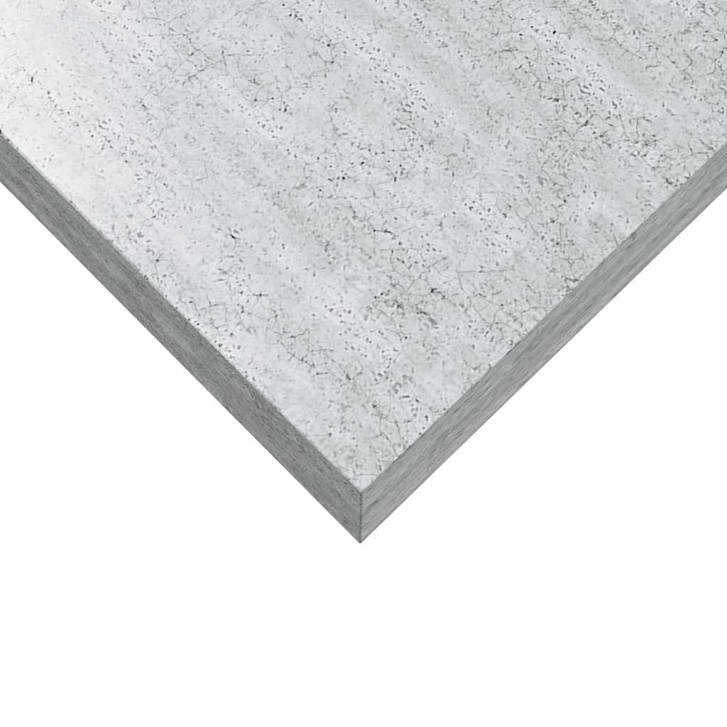 Schweberegale 2 Stk. Betongrau 50x23x3,8 cm MDF
