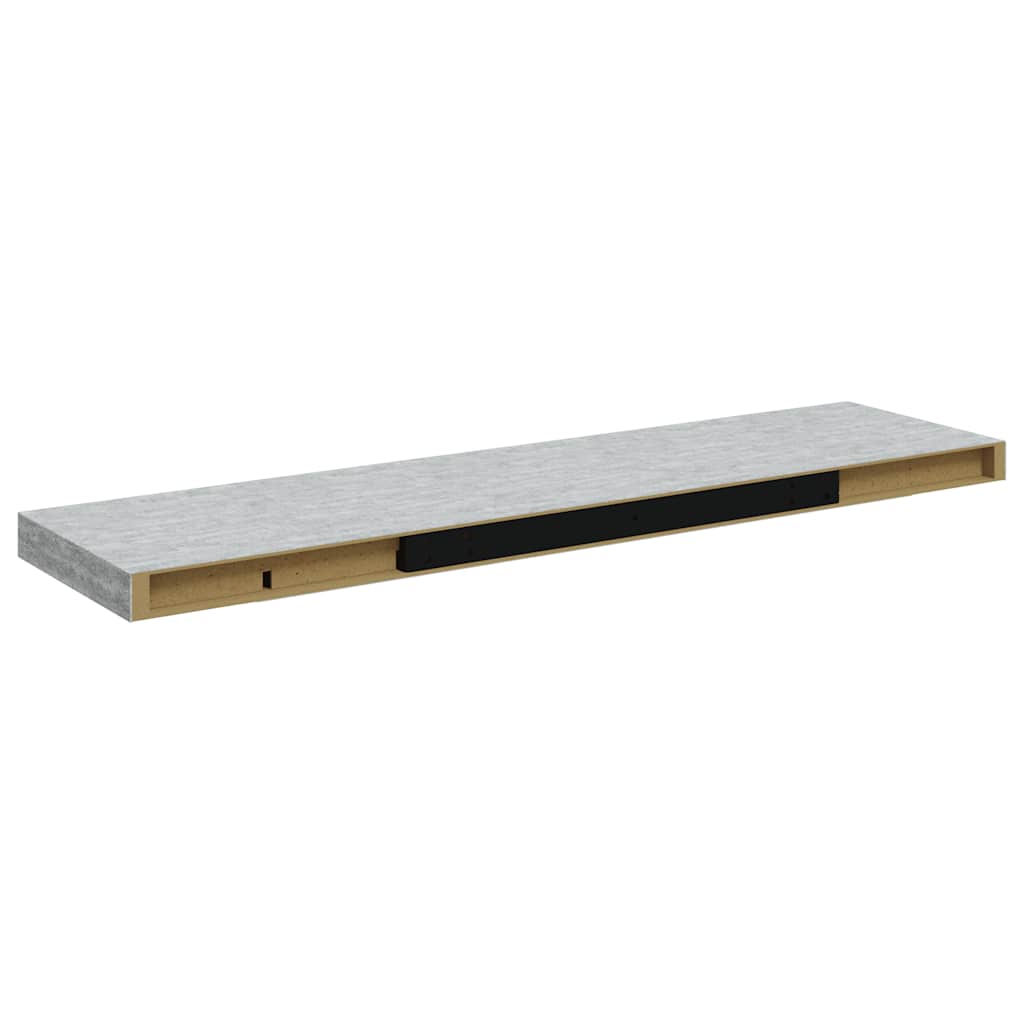Schweberegal Betongrau 90x23,5x3,8 cm MDF