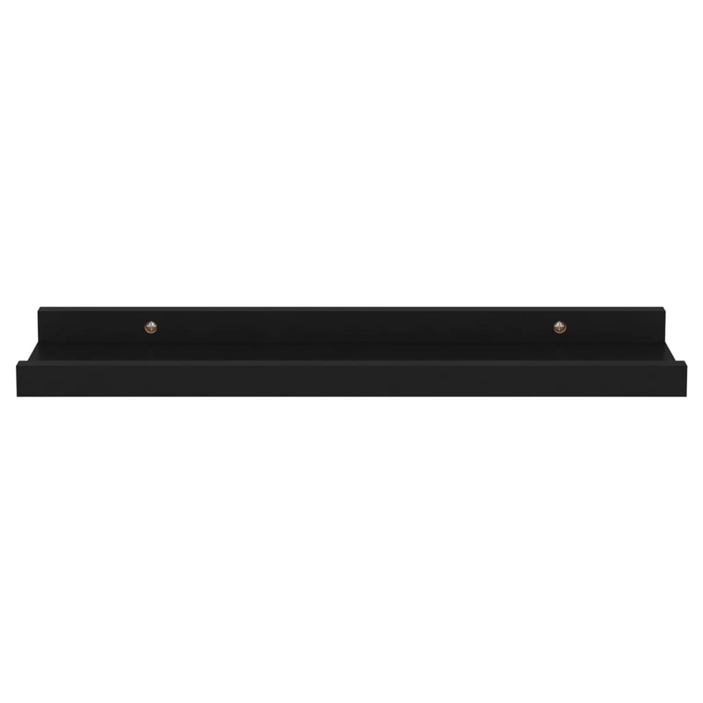 Wandregale 4 Stk. Schwarz 40x9x3 cm