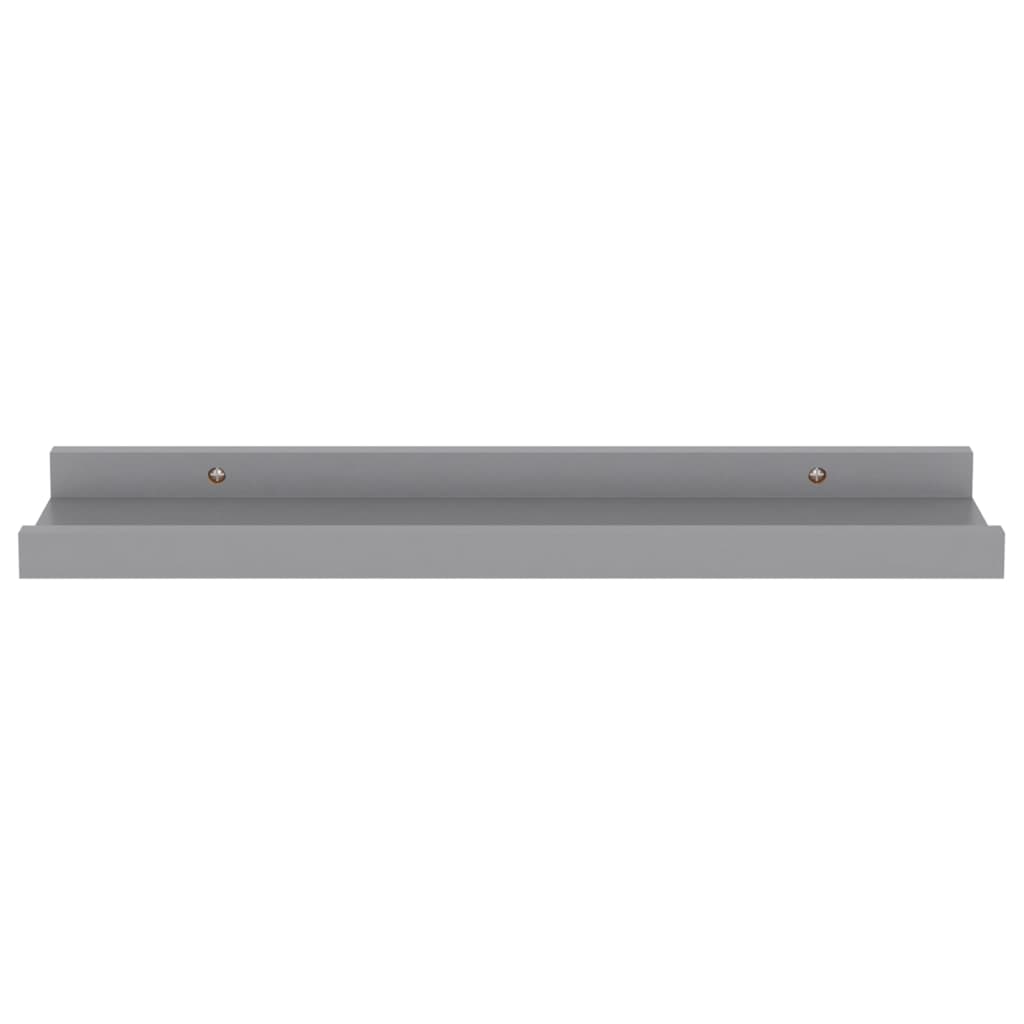 Wall shelves 4 pcs. Gray 40x9x3 cm
