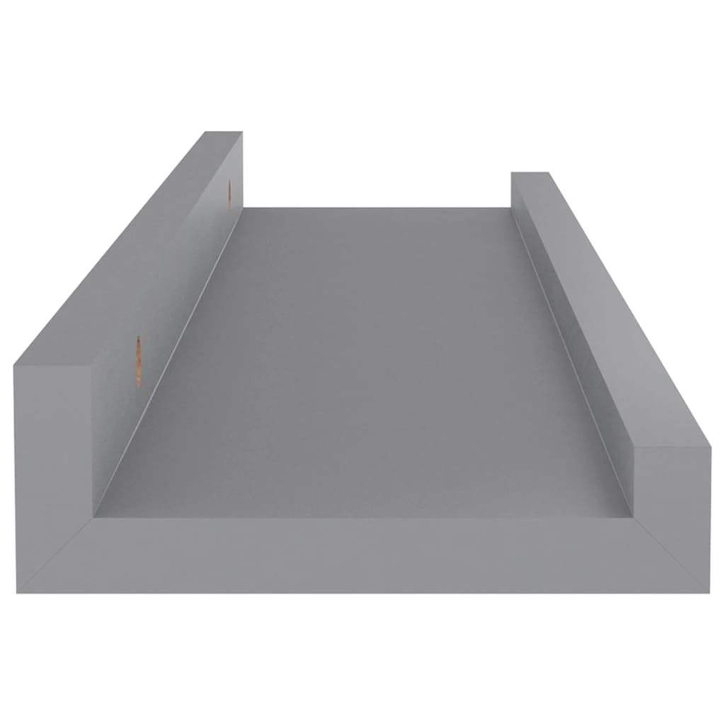 Wall shelves 4 pcs. Gray 40x9x3 cm