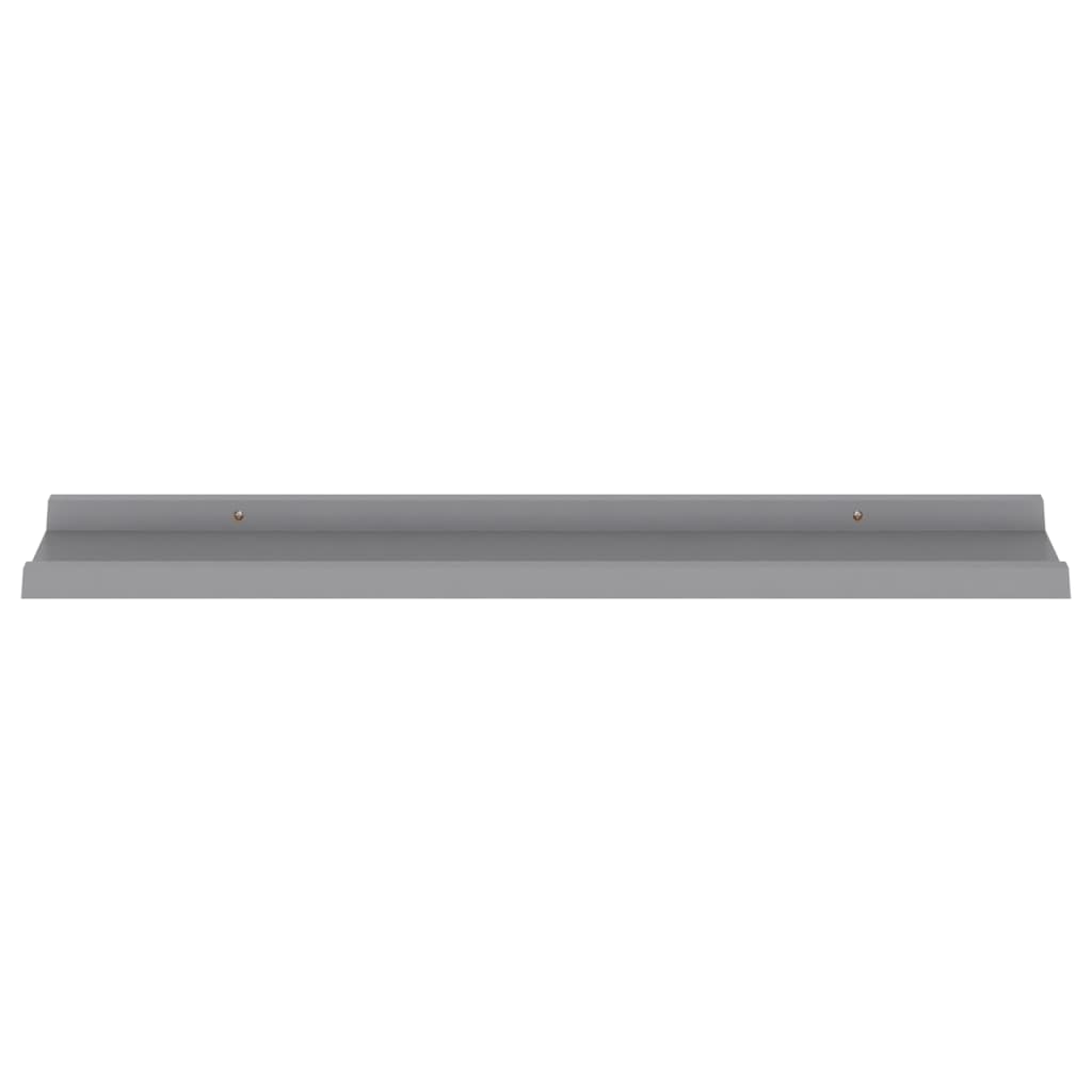 Wall shelves 4 pcs. Gray 80x9x3 cm