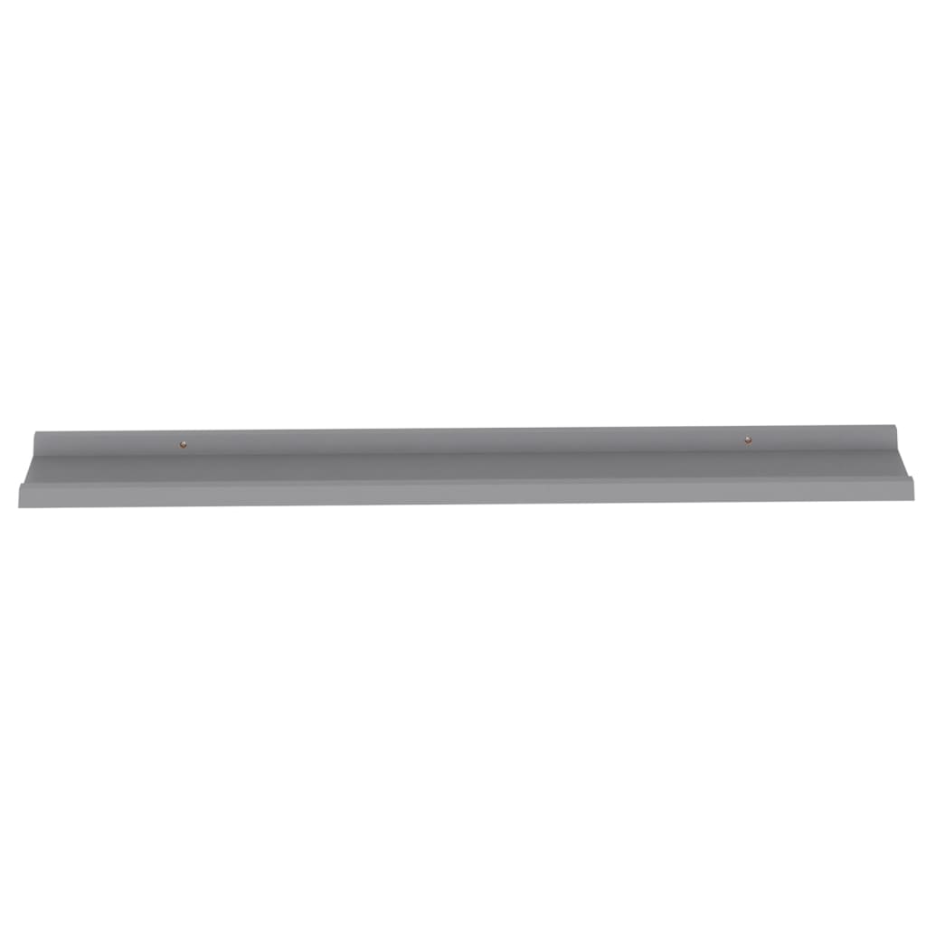 Wall shelves 4 pcs. Gray 100x9x3 cm