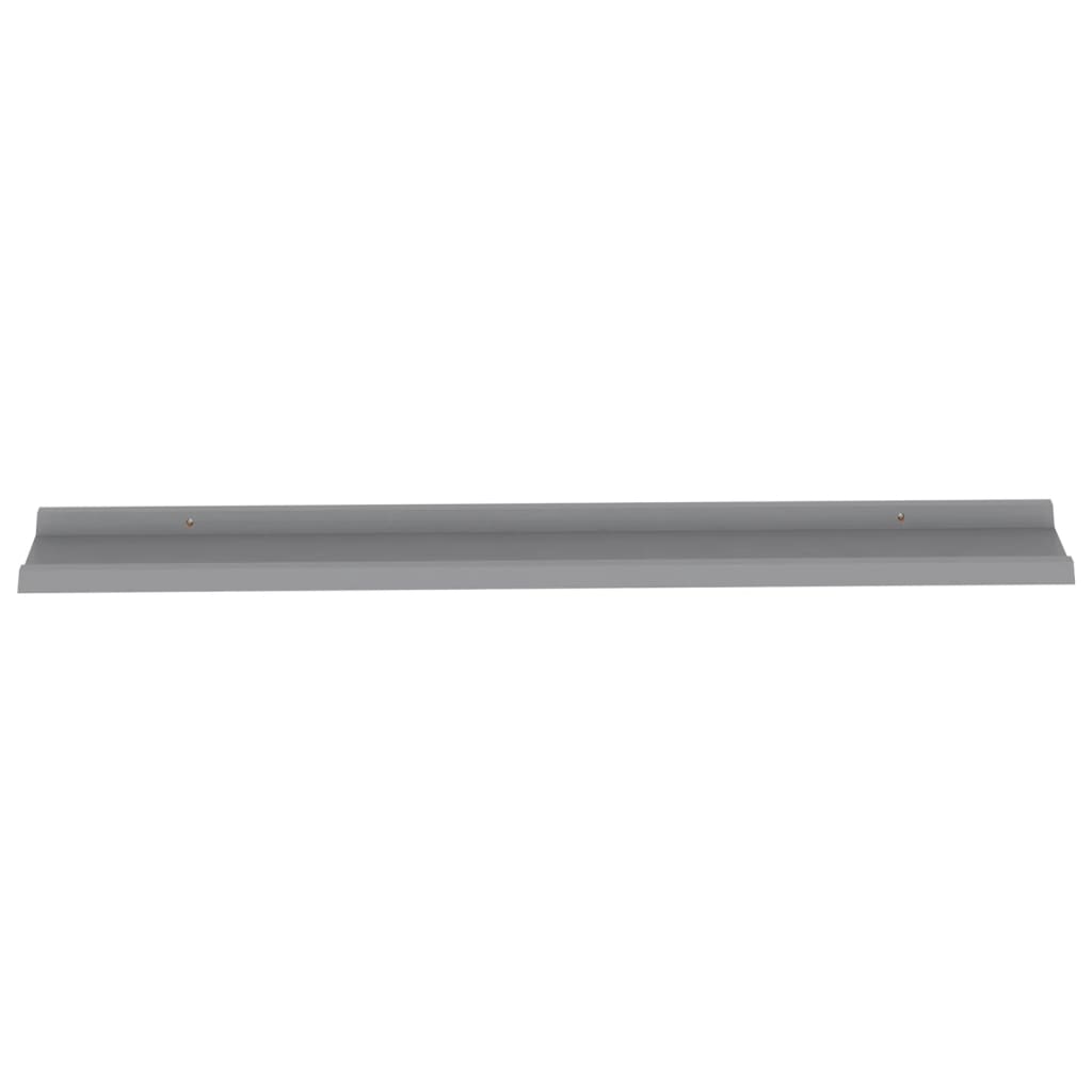 Wall shelves 4 pcs. Gray 115x9x3 cm