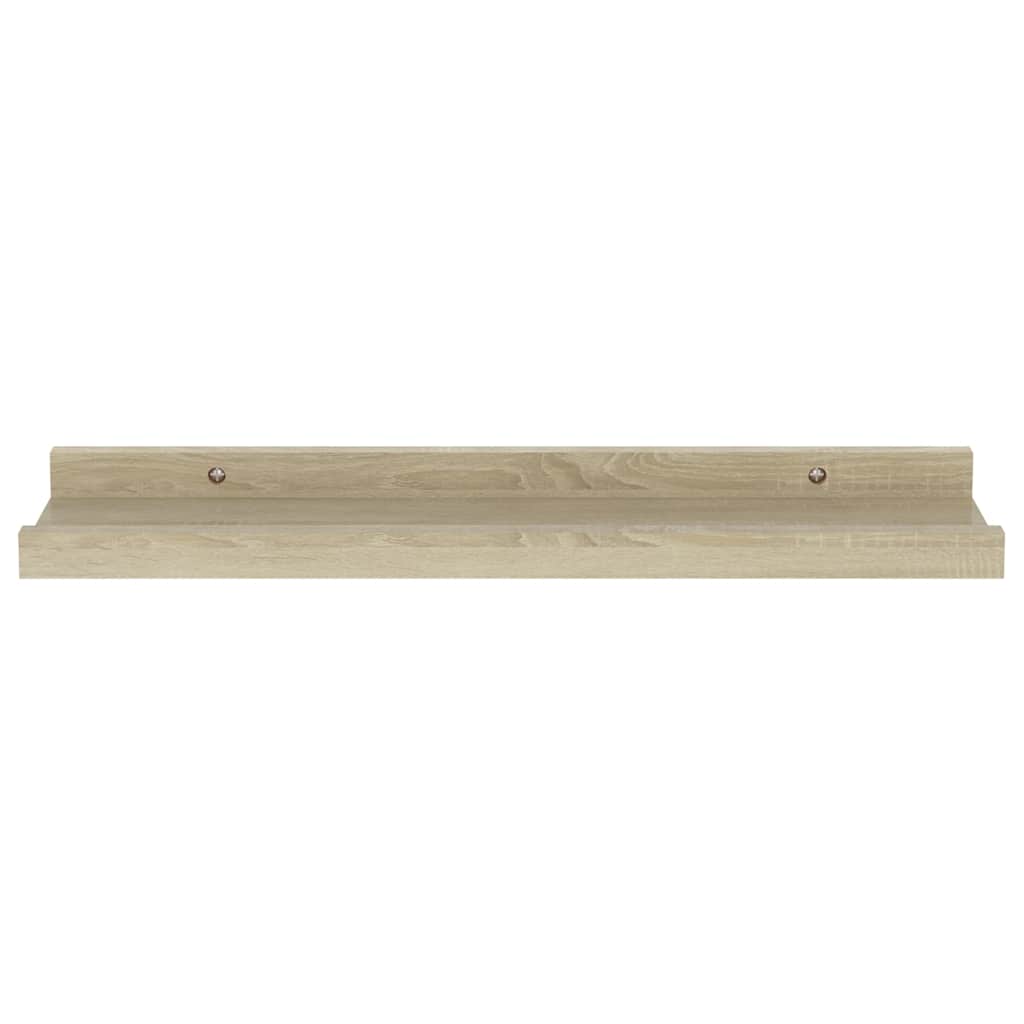 Wandregale 2 Stk. Sonoma-Eiche 40 x 9 x 3 cm