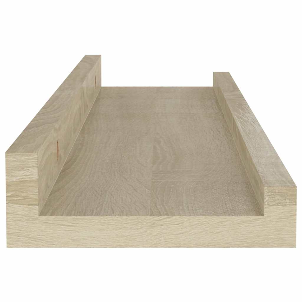 Wandregale 2 Stk. Sonoma-Eiche 40 x 9 x 3 cm