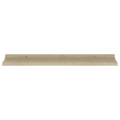 Wandregale 4 Stk. Sonoma-Eiche 80x9x3 cm