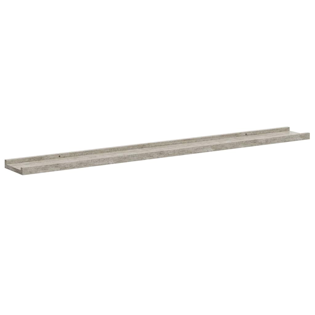 Wandregale 4 Stk. Betongrau 100x9x3 cm
