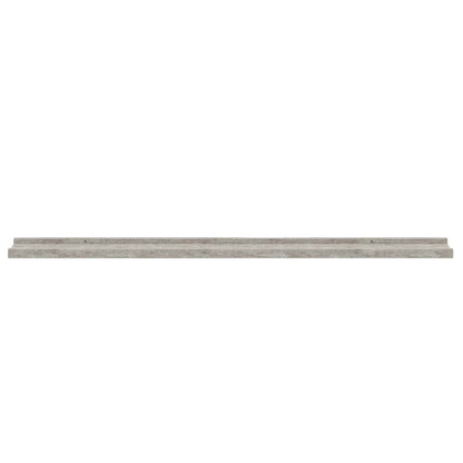 Wandregale 4 Stk. Betongrau 100x9x3 cm