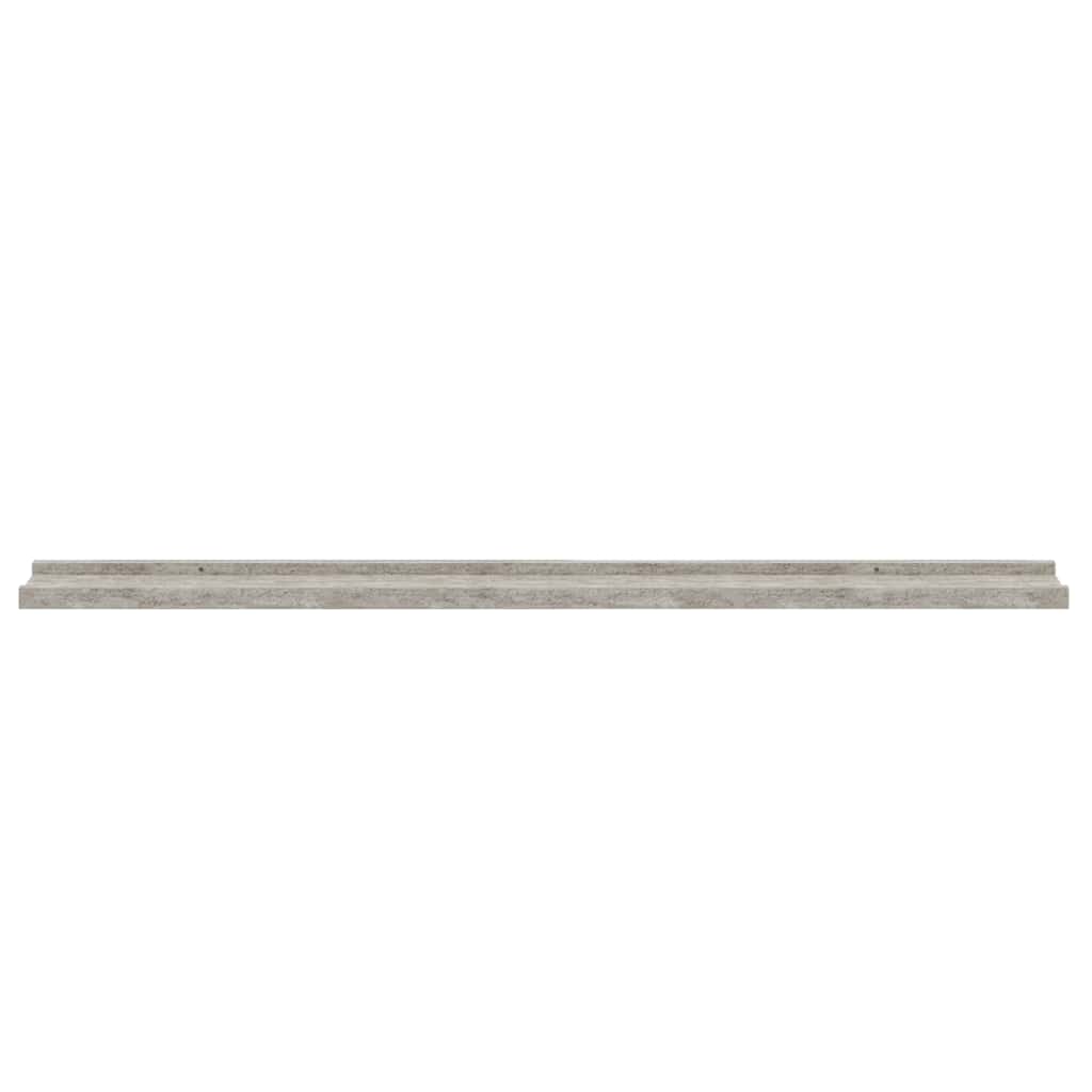 Wandregale 4 Stk. Betongrau 100x9x3 cm
