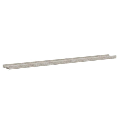 Wandregale 4 Stk. Betongrau 100x9x3 cm