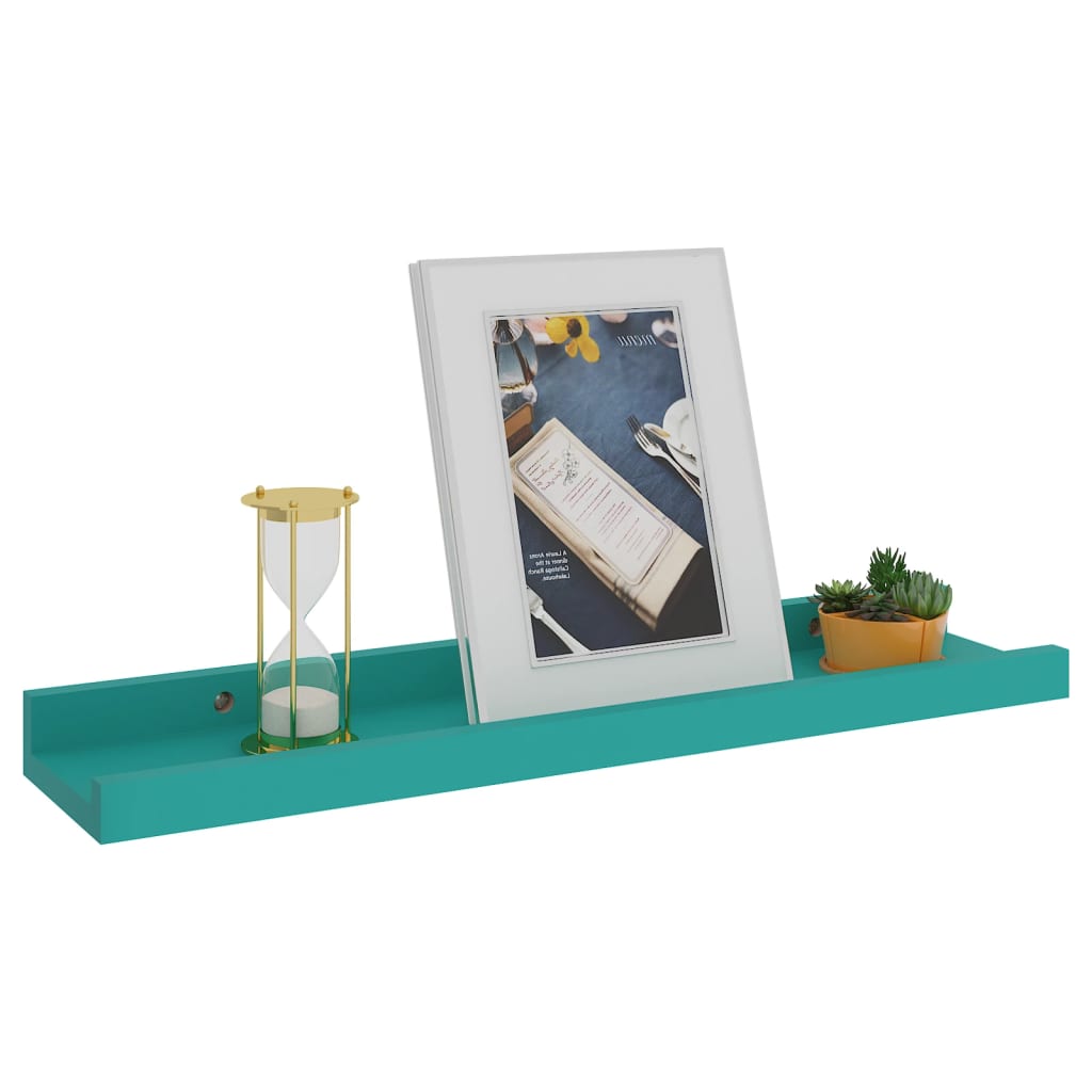 Wandregale 4 Stk. Blau 40x9x3 cm