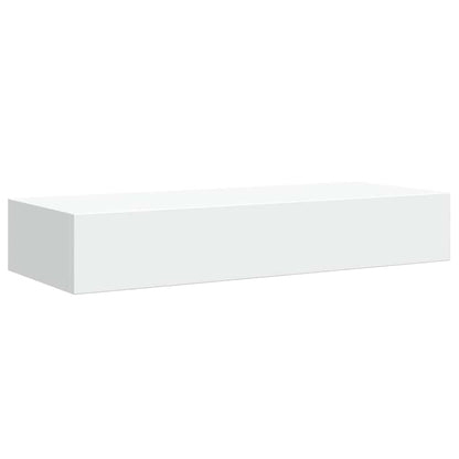 Wandregale mit Schubladen 2 Stk. Weiß 60x23,5x10 cm MDF