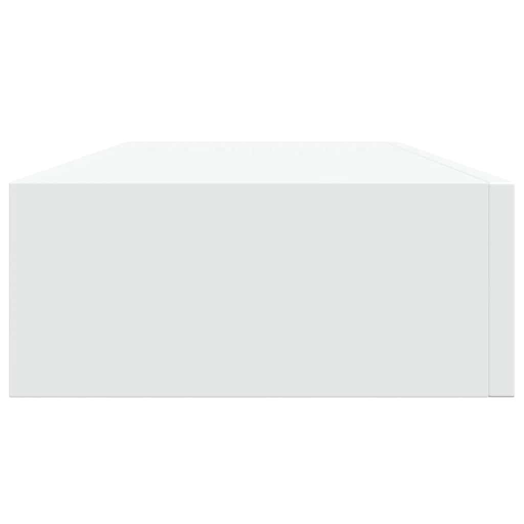 Wandregale mit Schubladen 2 Stk. Weiß 60x23,5x10 cm MDF