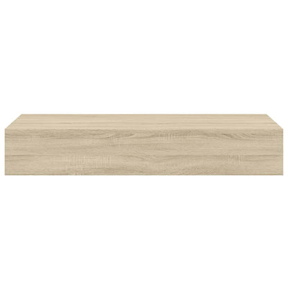 Wandregal mit Schublade Eichen-Optik 60x23,5x10 cm MDF