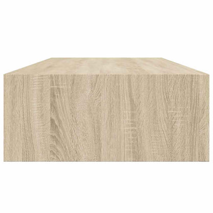 Wandregal mit Schublade Eichen-Optik 60x23,5x10 cm MDF