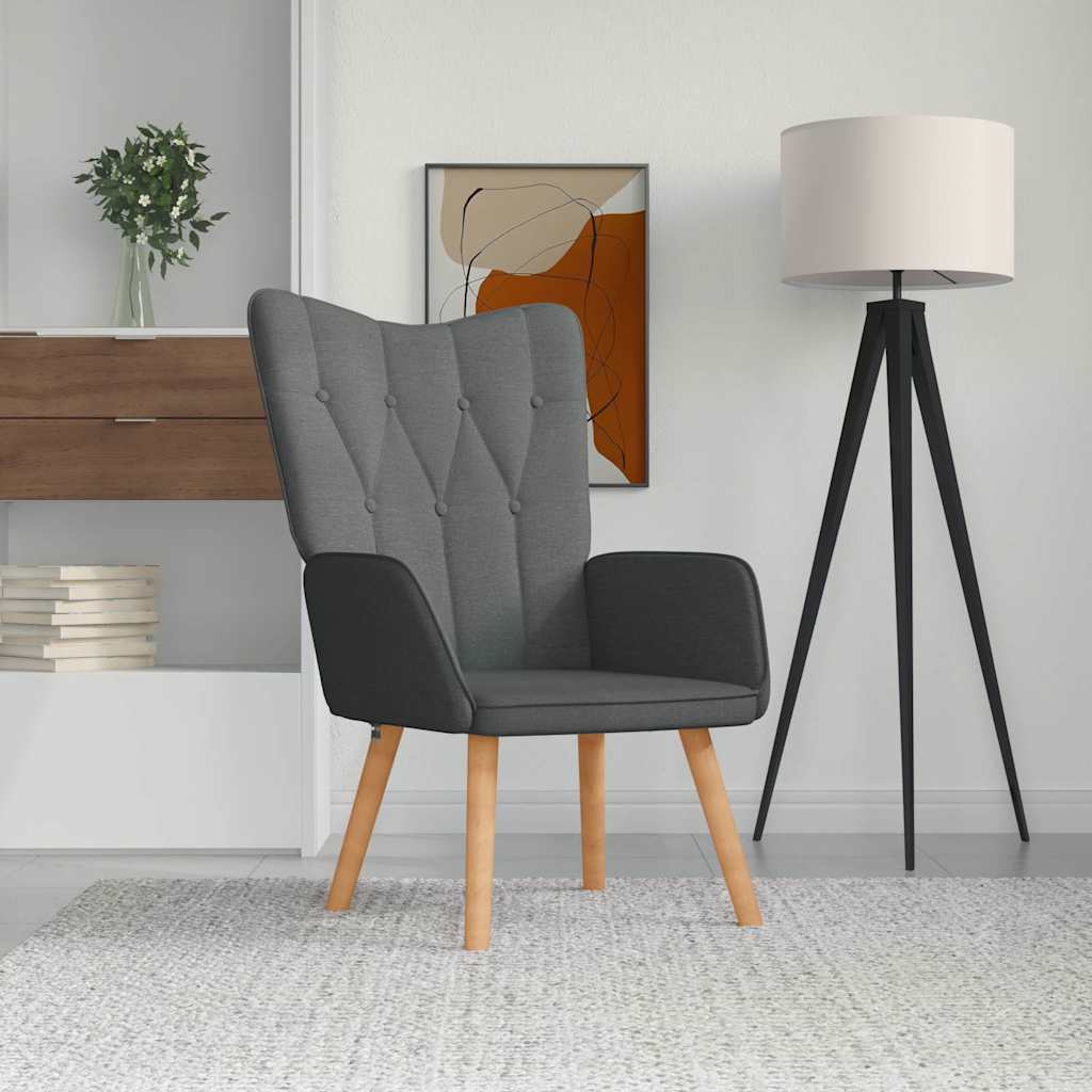 Relaxsessel Dunkelgrau Stoff