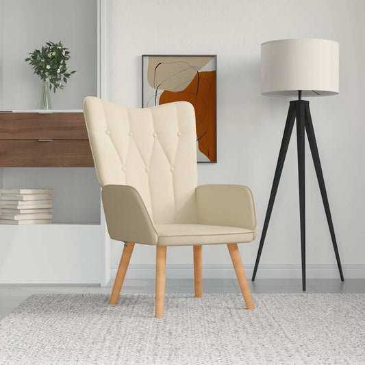 Relaxsessel Creme Stoff