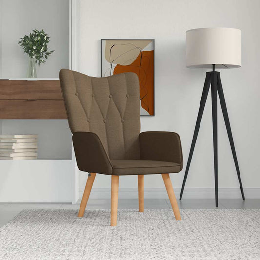 Relaxsessel Braun Stoff
