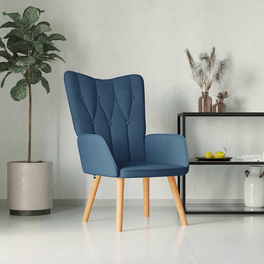 Relaxsessel Blau Stoff