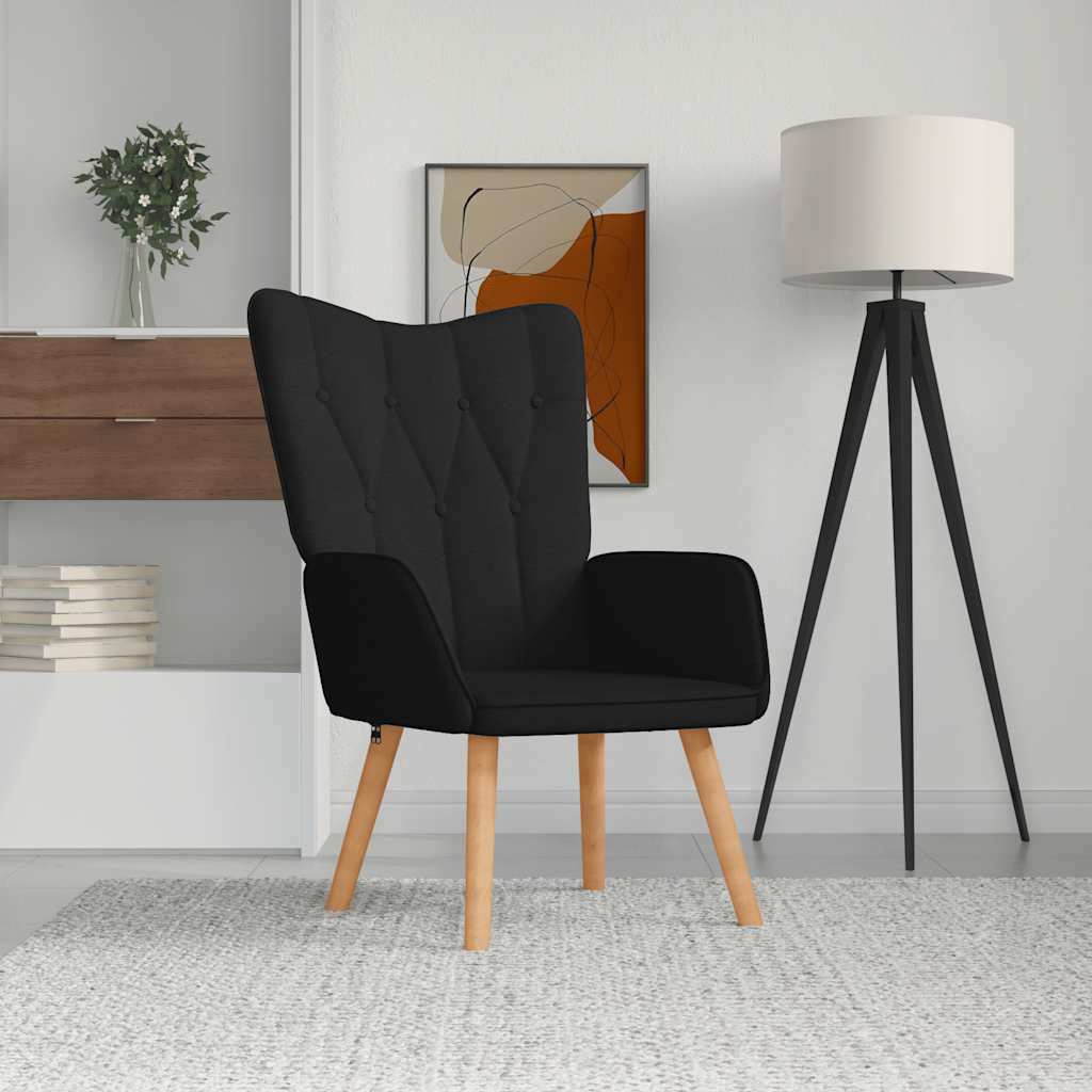 Relaxsessel Schwarz Stoff