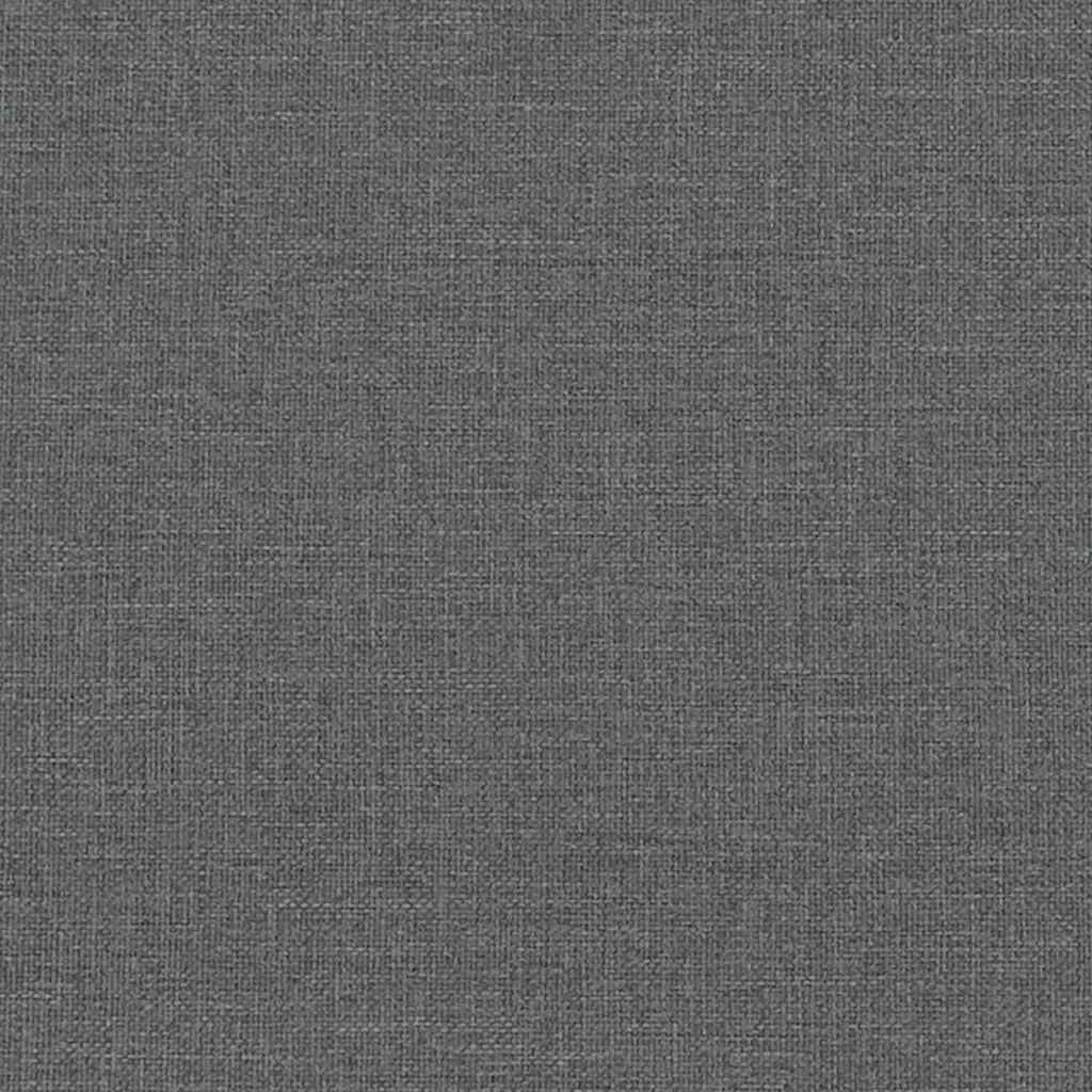 Relaxsessel mit Hocker Dunkelgrau Stoff