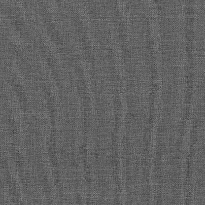 Relaxsessel mit Hocker Dunkelgrau Stoff