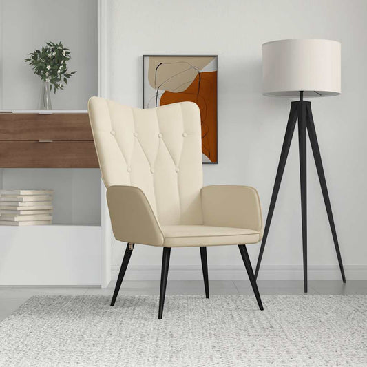 Relaxsessel Creme Stoff