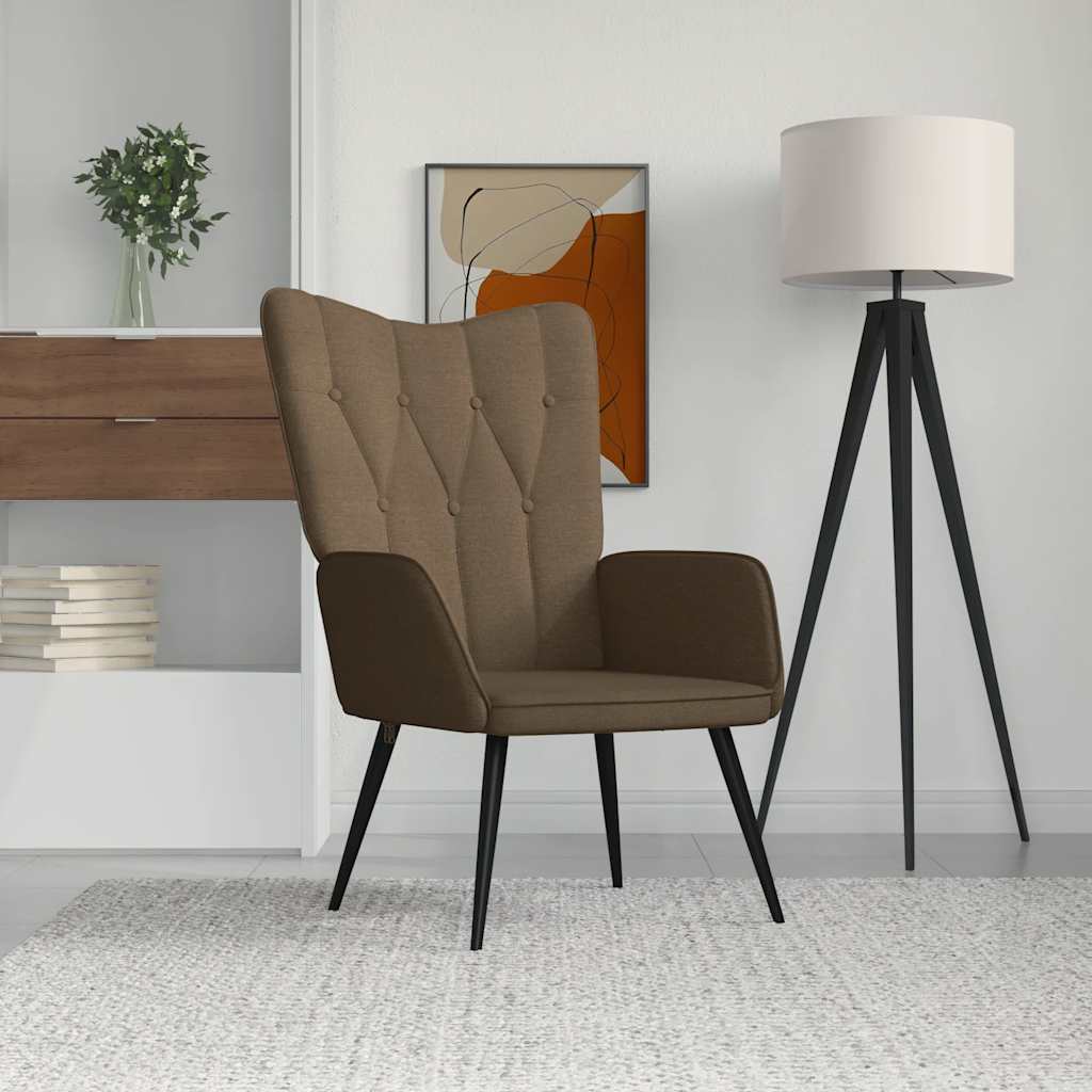 Relaxsessel Braun Stoff