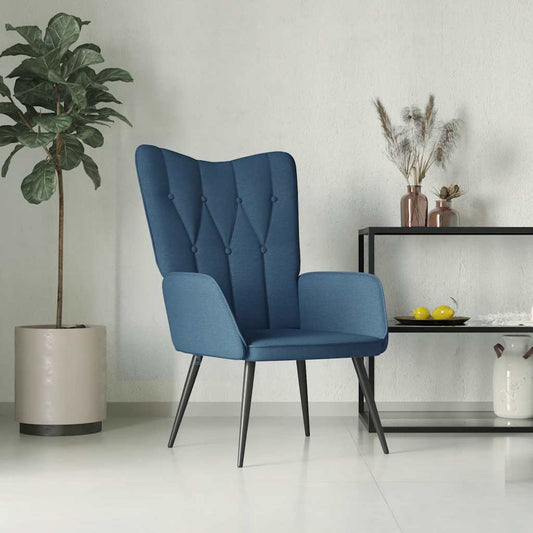 Relaxsessel Blau Stoff